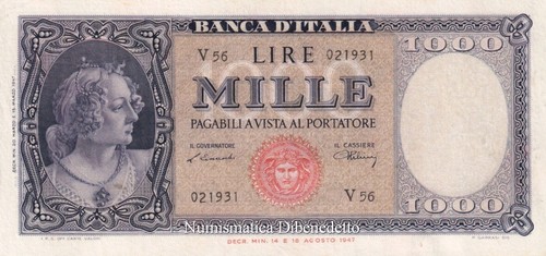 Repubblica italiana 1000 - italiana,