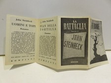 santino segnalibro BOMPIANI JOHN STEINBECK Furore La battaglia Uomini e topi di