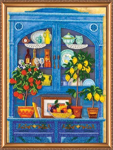 Kit ricamo perline cucina - ricamo,