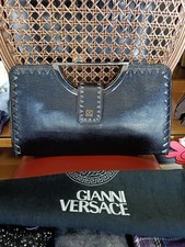 Borsa Gianni Versace Anni 2000 In Lucertola In Condizioni Eccellenti
