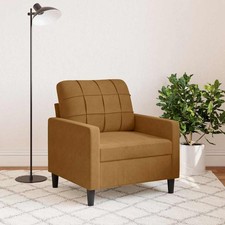 Poltrona marrone velluto - marrone, 60