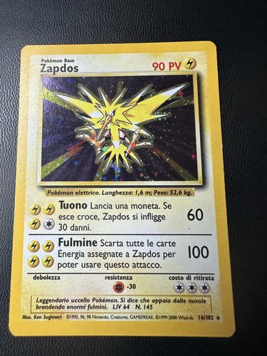 Zapdos 016 102 holo set - zapdos-016/102-,