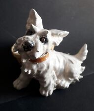Cagnolino Fox Terrier Ceramica Vintage 1930.Figurine dog cane scultura