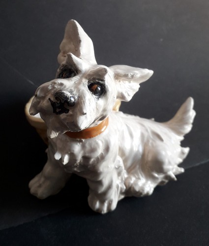 Cagnolino fox terrier - cagnolino, ceramica