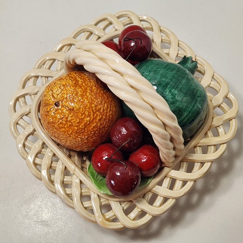 Cesto frutta maiolica - cesto,