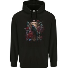 Felpa gothic con uccello e - con,