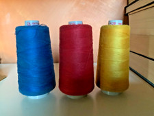 VINTAGE 3 spolette a cono GUTERMANN A 293 5000 m. per macchina cucire
