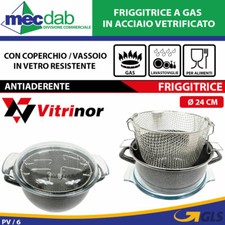 Friggitrice gas antiaderente - friggitrice, a