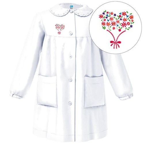 Grembiule asilo bimba - bimba, bianco