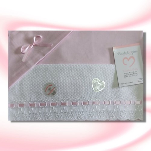 Coordinato culla rosa con - , tela