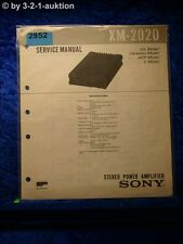 Sony Service Manual XM 2020