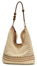 Bohemia Beach Bag Women Macrame Shoulder Tote Bags Crossbody Purse Summer Tra...