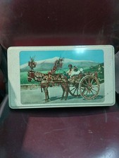 Scatola Di Latta Carretto Siciliano Vintage