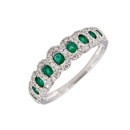Anello veretta donna smeraldi - anello,