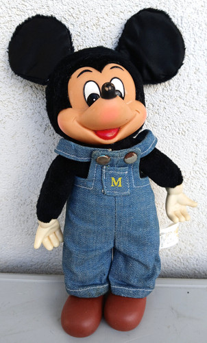 Mickey mouse peluche - mickey, salopette