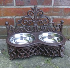 SUPPORTO CIOTOLA PORTA CIOTOLE CANE GATTO GHISA STILE COUNTRY PORTA CIOTOLE N...