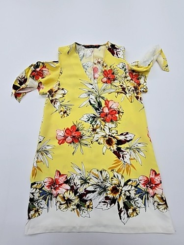 Abito zara giallo floreale - abito, s