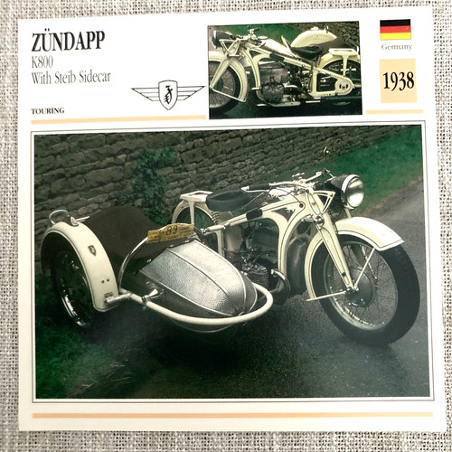 Scheda moto zundapp - moto, k800