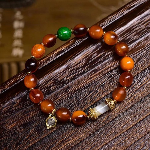 Bracciale perline naturali - , 10