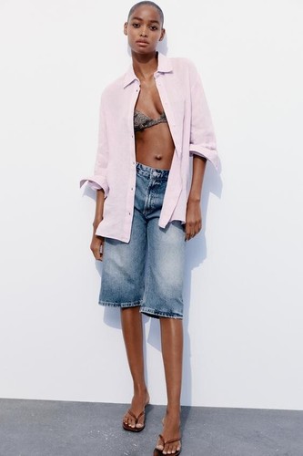 Camicia sciolta zara rosa - camicia,