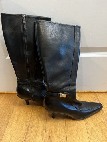 Prada black heeled - prada,