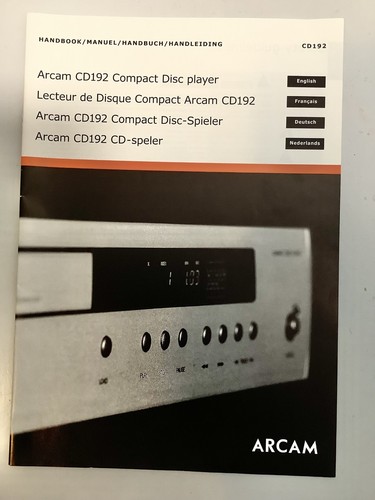 Lettore arcam cd192 manuale - cd,