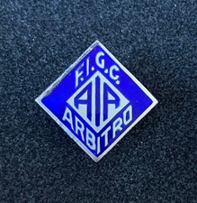 FIGC AIA CALCIO DISTINTIVO ARBITRO PIN SPILLA BADGE FUTBOL FOOTBALL INSIGNE