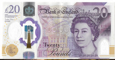 Sterlina banconota Inghilterra 20 sterline inglesi 2018 Regina Elisabetta II