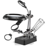 Supporto terza mano luce - , led
