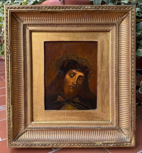 Antico dipinto olio - dipinto, su
