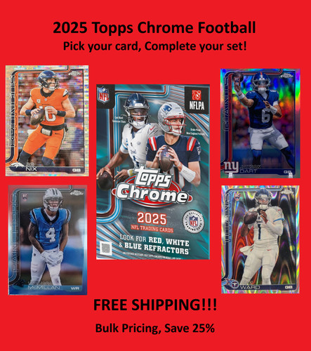 2025 topps chrome football - topps,