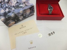 Orologio da donna ROLEX Oyster Perpetual quadrante blu serie 76080 K con scat...