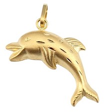 Ciondolo Delfino 3D In Oro