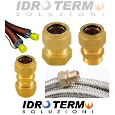RACCORDI OTTONE SOLARE TERMICO INOX CORRUGATO TWINSOLAR DN 16-20-25