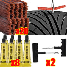 Kit di strumenti per la riparazione di pneumatici per auto con strisce di gomma 