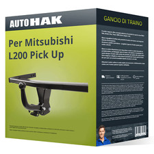 Gancio traino compatibile per Mitsubishi L200 Pick Up 06- fisso Auto Hak NUOVO