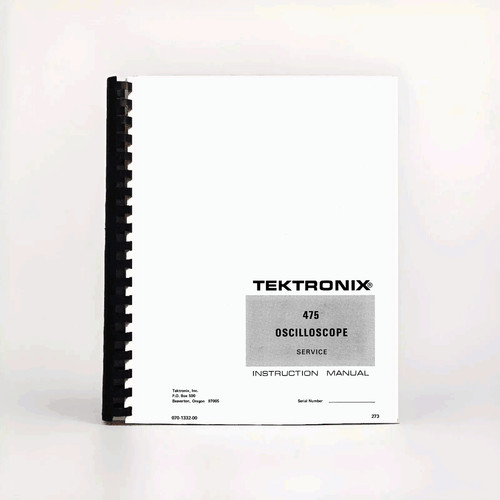 Tektronix 475 oscilloscopio - 475,