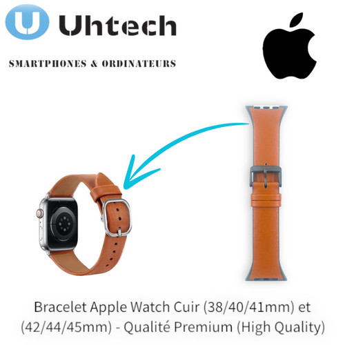 Bracelet apple watch - watch, cuir