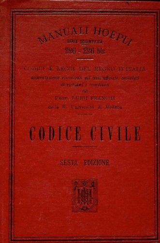 Codice civile sesta edizione - codice,