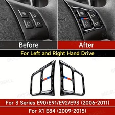 2 COVER PULSANTI VOLANTE BMW