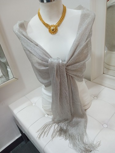 Stola foulard filo laminato - stola,