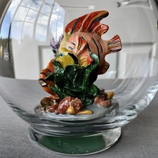 Vintage Fish Bowl Decor vaso