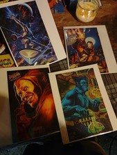4 Fleer Ultra Prints Marvel