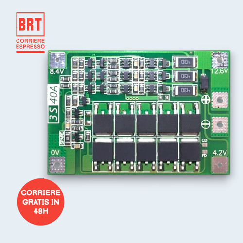Bms 40a circuito - 3s, di