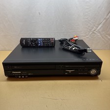 Panasonic DMR-EZ48V registratore combinato DVD VCR HDMI con telecomando e cavi testato