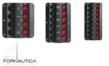 PANNELLO ELETTRICO SERIE «Wave» A 4-6-8 INTERRUTTORI | ACCESSORI BARCA NAUTICA