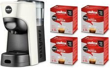Lavazza, A Modo Mio Macchina per Caffè Tiny Eco Bianca con 64 Capsule