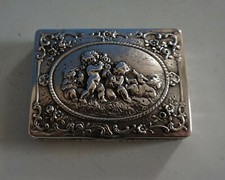 RS0421-068: Piccolo Contenitore per Tabacco Scatola 800er Argento Con