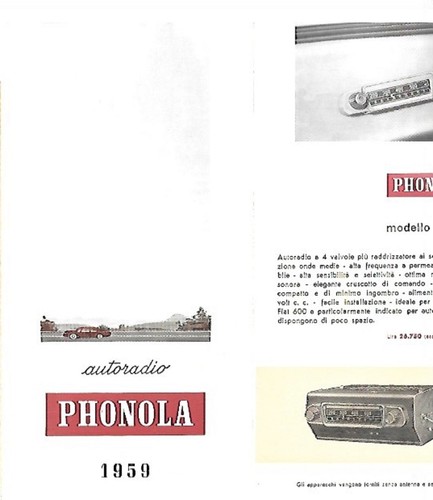 Phonola catalogo 1959 - phonola,