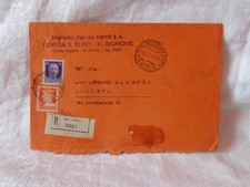 FASCISMO FUNIVIA SAN REMO MONTE BIGNONE RACCOMANDATA PER BOLOGNA